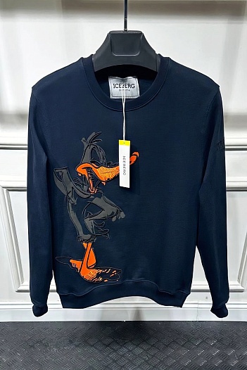 Мужской свитшот Iceberg "Daffy Duck" - Navy   