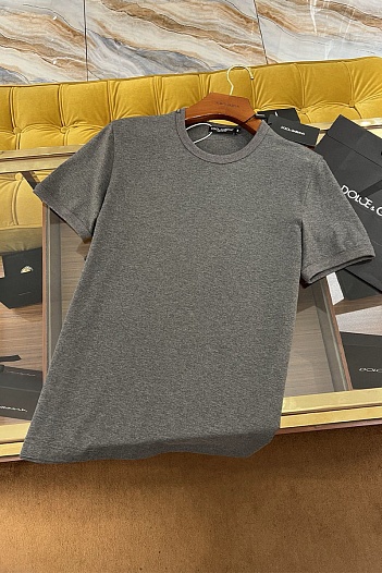 Мужская серая футболка Dolce & Gabbana Premium   
