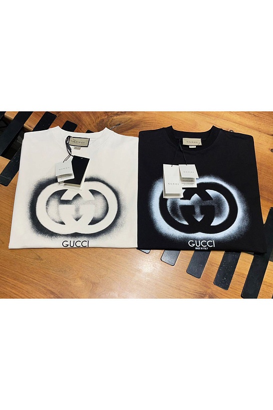 Футболка белого цвета Gucci Interlocking G