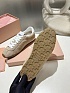 Женские замшевые кроссовки MIU MIU Premium - Beige