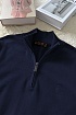 Мужская кофта Loro Piana zip neck - Navy