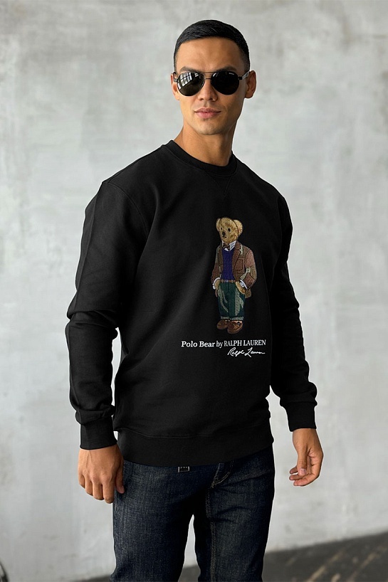Чёрный свитшот Роlо Ralрh Lаurеn "Bear"