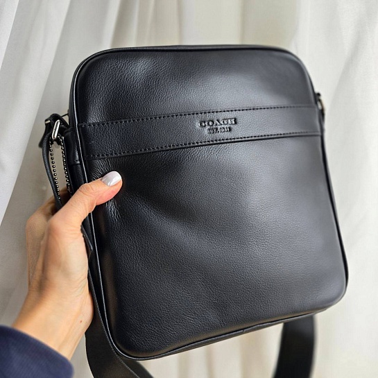 Кожаная сумка Coach Charles Flight 26x23 см