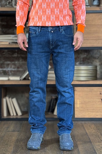 Мужские синие джинсы Paul & Shark regular fit   