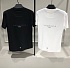 Мужская белая футболка Givenchy mirrored-logo
