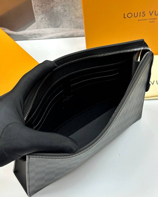 Клатч Louis Vuitton Pochette Voyage MM Damier Graphite Canvas Premium 27x21x6 см