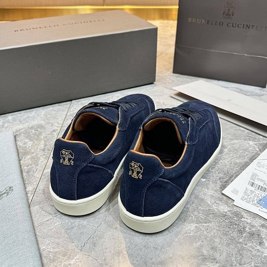 Мужские замшевые кроссовки Brunello Cucinelli   