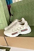 Кожаные кроссовки Gucci GG Rhyton - White