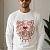 Белый мужской свитшот Kenzo Tiger Head embroidered