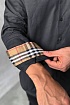 Мужская рубашка Burberry logo-embroidered - Grey