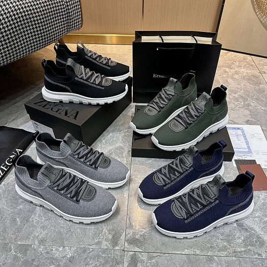 Мужские текстильные кроссовки Ermenegildo Zegna