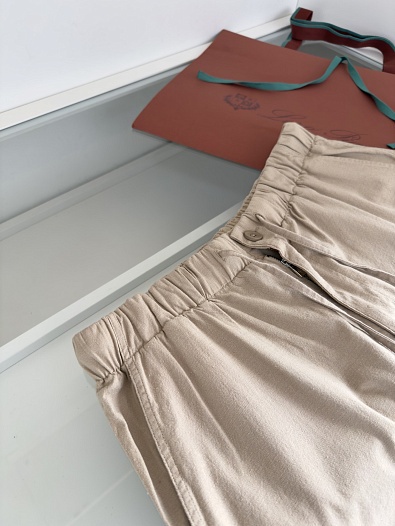Льняные шорты Loro Piana Premium - Beige   