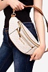 Кожаная поясная сумка Michael Kors Mott 33x16 см - White