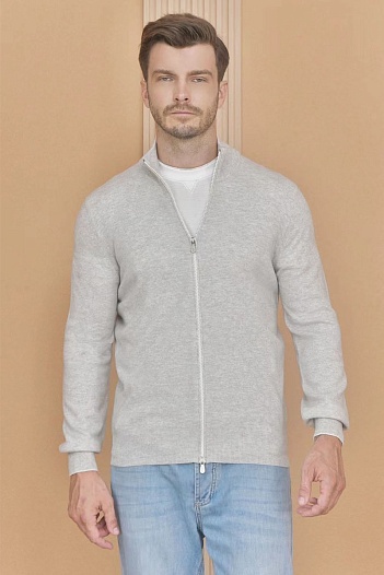 Кашемировый свитер Brunello Cucinelli Premium - Light Grey   