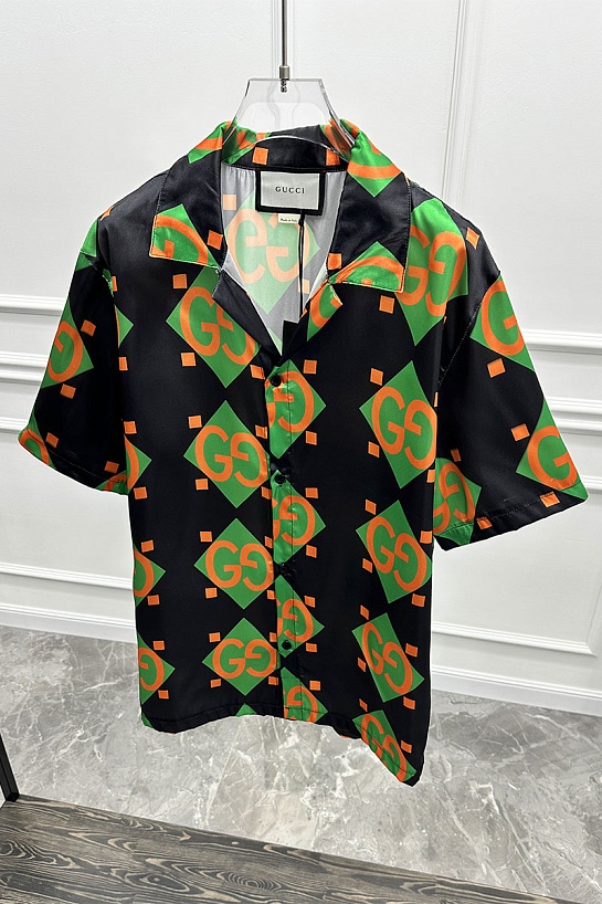 Мужская рубашка Gucci GG monogram all-over