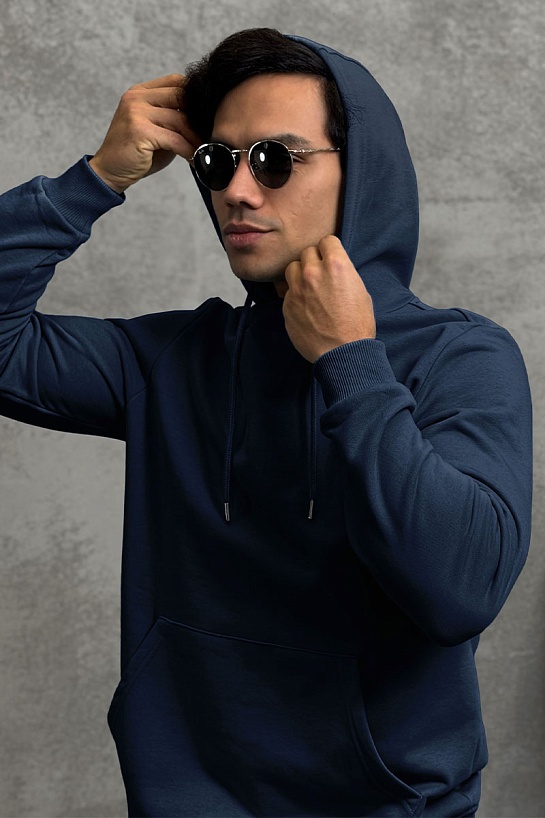 Мужское худи Tommy Hilfiger тёмно-синего цвета