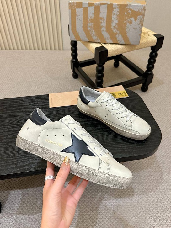 Мужские кожаные кроссовки Golden Goose Super-Star