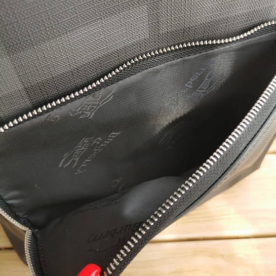 Кожаный рюкзак Burberry London Check 43x30 см