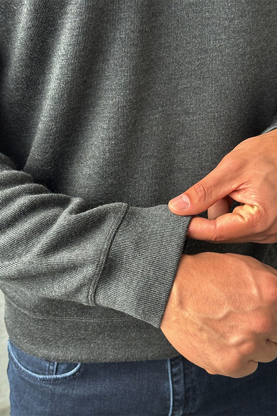 Утеплённая кофта Loro Piana zip-neck - Grey