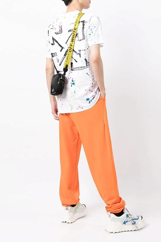 Мужская белая футболка Off-White x Marais Splatter print