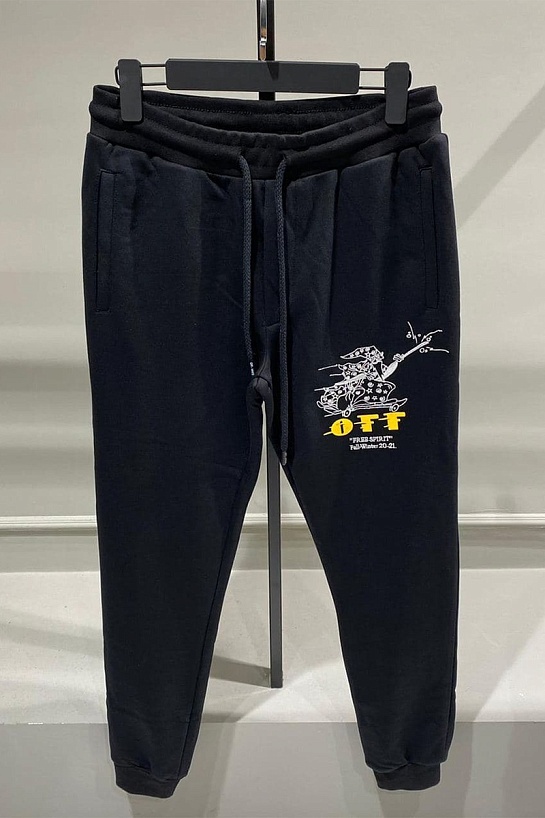 Мужские штаны Off-White Diag Free Spirit - Black