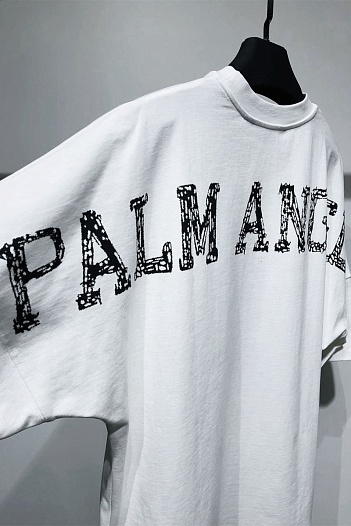 Оверсайз футболка Palm Angels "Sunset Palms" - White   