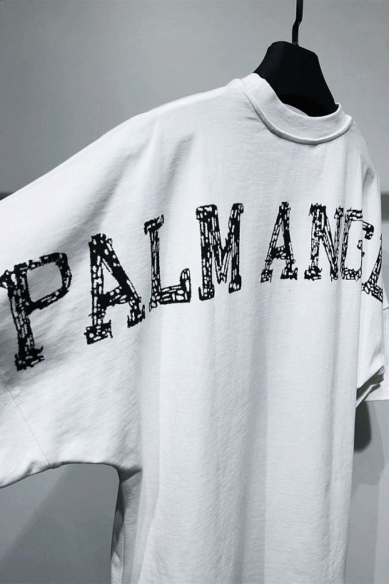 Оверсайз футболка Palm Angels "Sunset Palms" - White