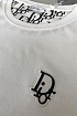 Белая мужская футболка Dior embroidered logo