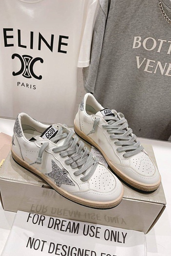 Женские кожаные кроссовки Golden Goose Super Star premium   