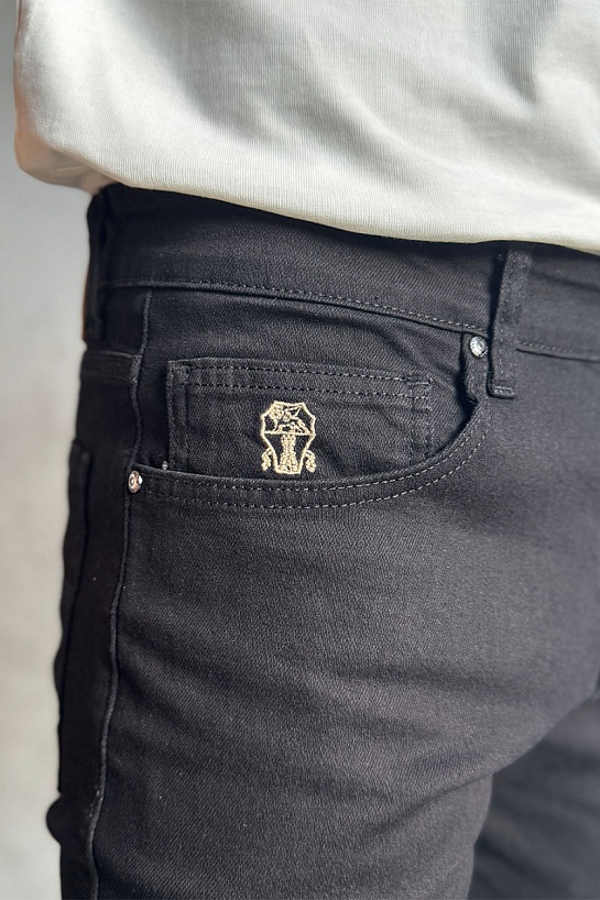 Мужские чёрные джинсы Brunello Cucinelli