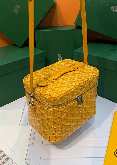 Кожаная сумка Goyard Muse Vanity Case ​premium 20x16x14 см   