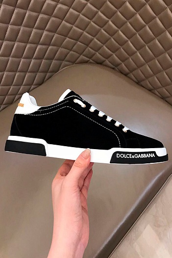 Мужские замшевые кроссовки Dolce&Gabbana   