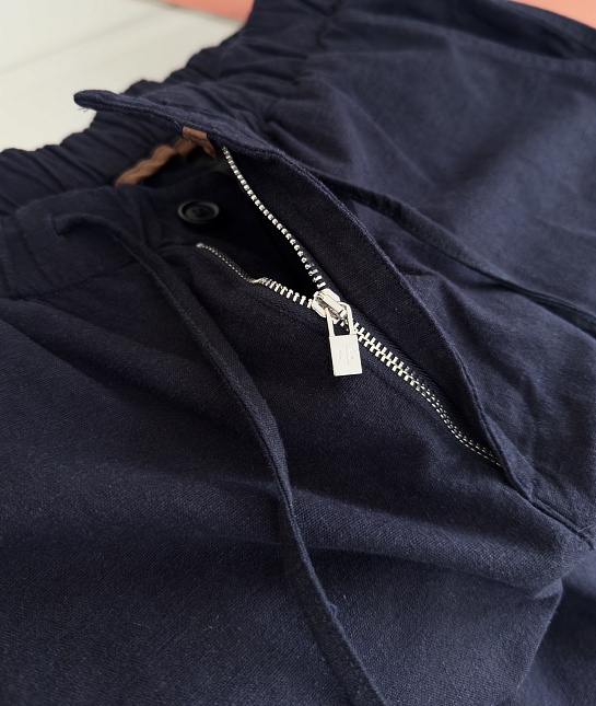 Льняные шорты Loro Piana Premium - Navy