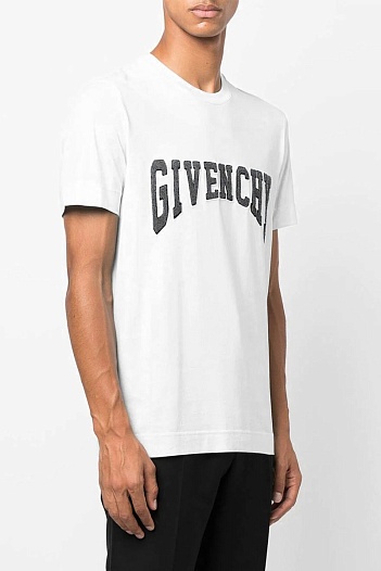 Мужская футболка Givenchy белого цвета   