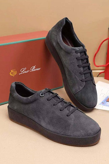 Мужские замшевые кроссовки Loro Piana   