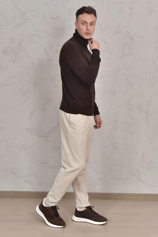 Мужская водолазка Loro Piana Premium - Coffee