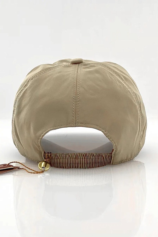 Бежевая бейсболка Loro Piana embroidered-logo