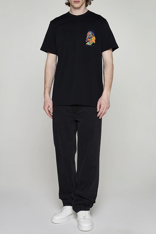 Чёрная футболка Casablanca Masao San