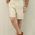 Льняные шорты бежевого цвета Zegna premium