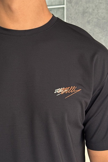 Мужская чёрная футболка Zilli   