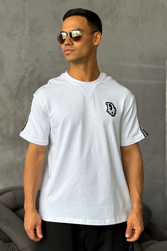 Белая оверсайз футболка Dior