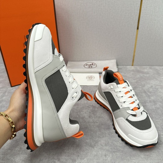 Мужские кроссовки Hermes Leader - White