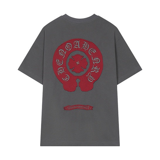 Серая оверсайз футболка Gothic logo