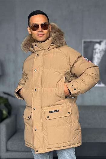Парка коричневого цвета Canada Goose Emory   