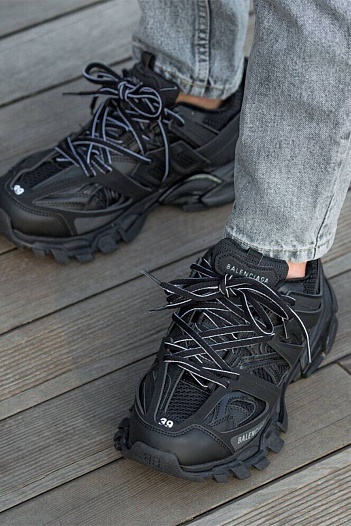 Мужские кроссовки Balenciaga Track Premium - Black   