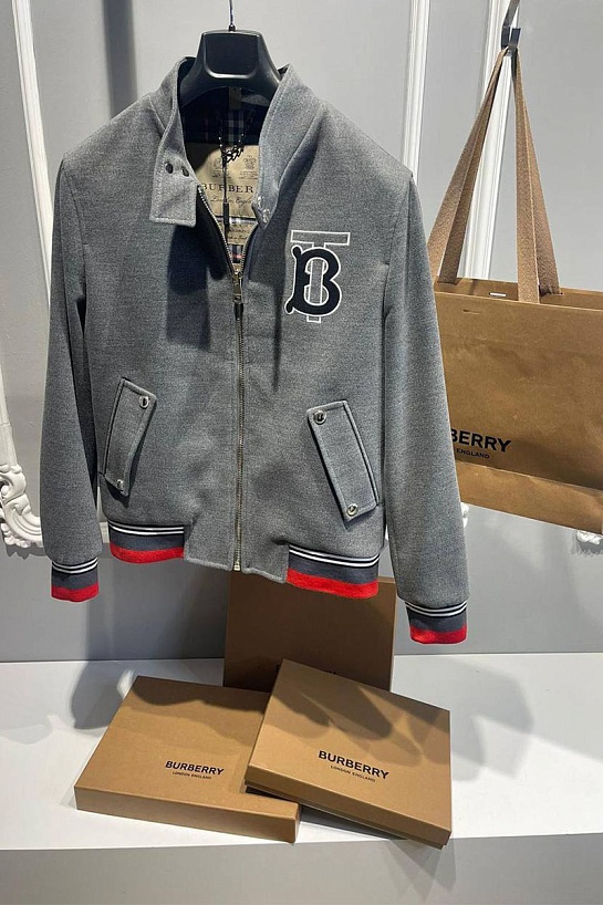 Мужская классическая куртка Burberry TB - Grey