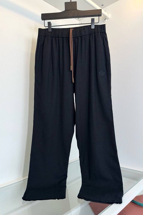 Штаны чёрного цвета Loro Piana Premium