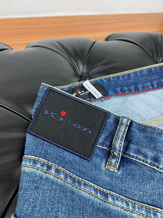 Мужские синие джинсы Kiton Premium