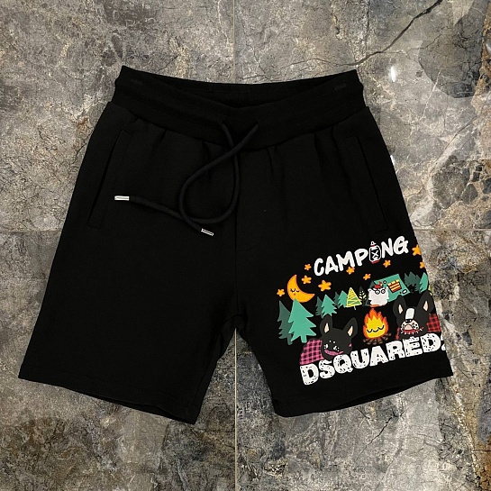 Мужские шорты Dsquared2 "Camping" - Black