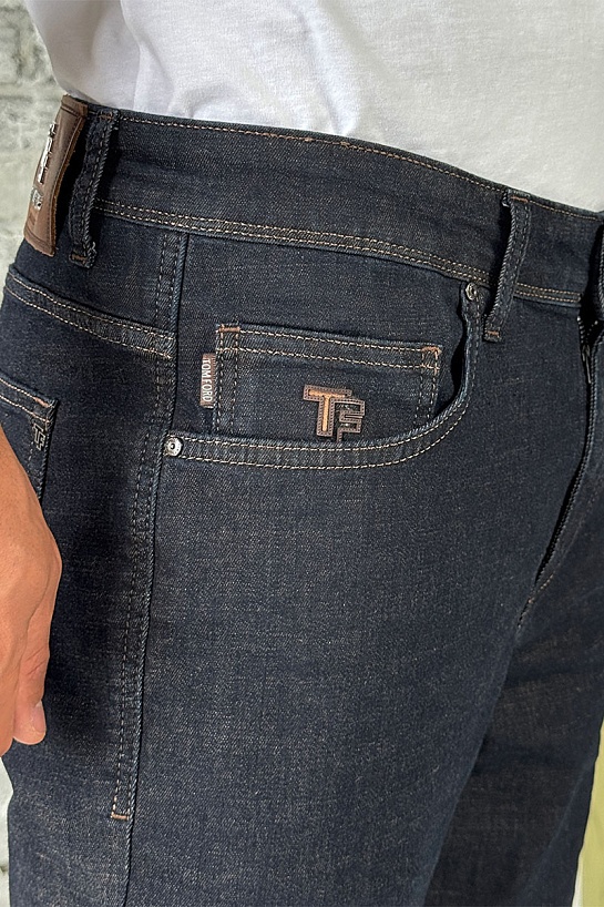 Мужские тёмно-синие джинсы Tom Ford regular fit